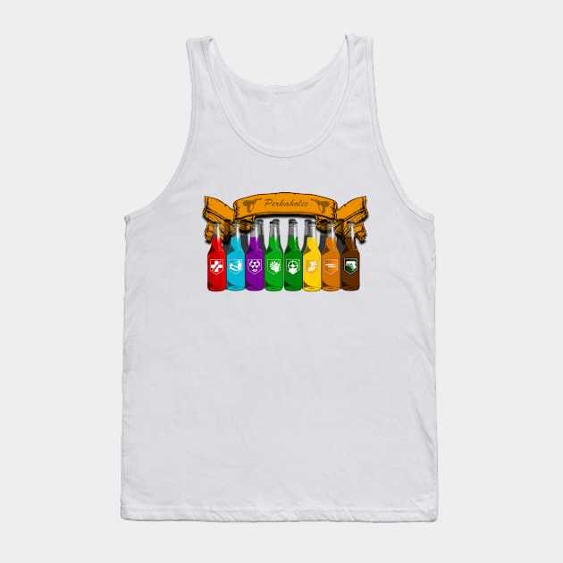 Zombie Perks Top Shelf Perkaholic on Crème Tank Top by LANStudios